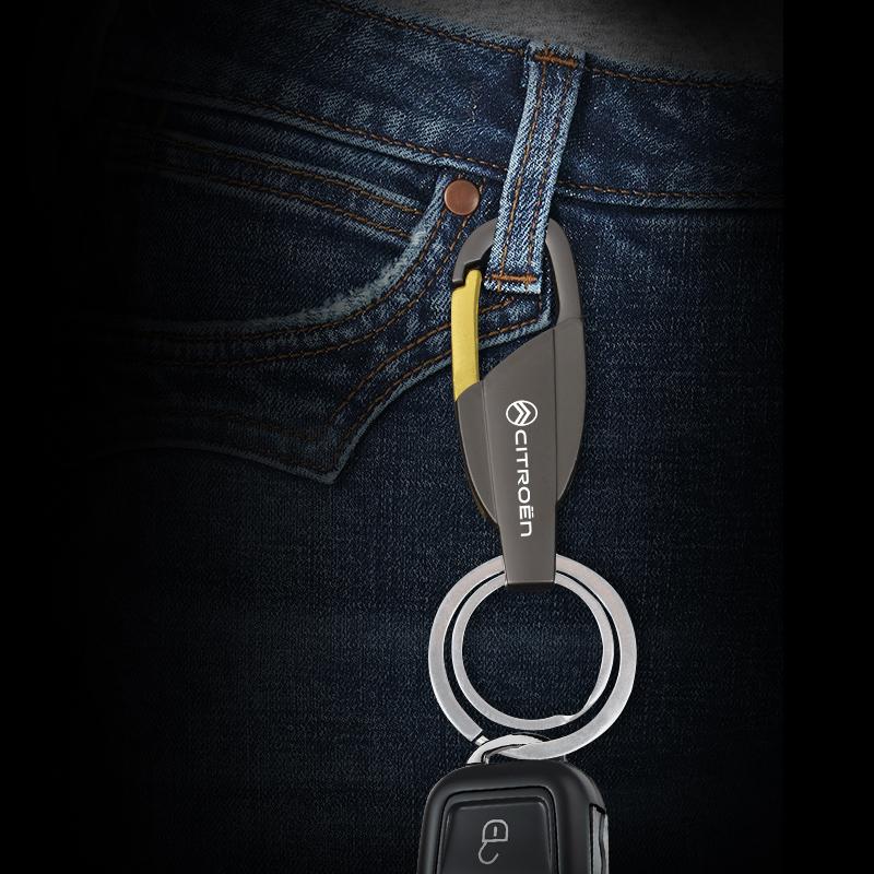 Car Zinc Alloy Key Ring Customize Emblem Keychain For Citroen C1 DS3 C2 C3 Vts C4 Saxo C4L C5 C6 C8 Xsara C3-XR Picasso Berlingo