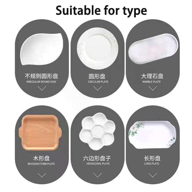 Plastový Jednorázový Potah na Jídlo Barevný Elastický Obal Potahy na Jídlo Víko pro Uchování Čerstvosti Talíř Kuchyň Nylonové Obalové Sáčky Úložný Sáček