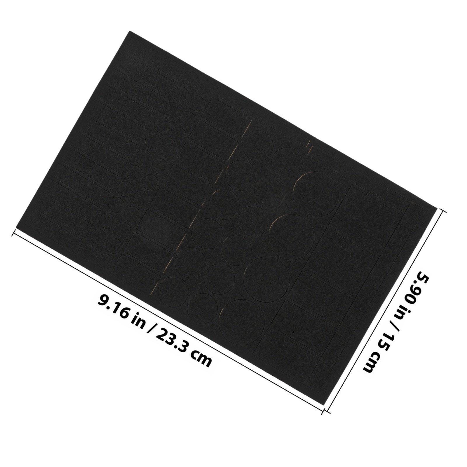 

4pcs Led Blackout Eva Light Blocking Stickers For Electronics Decorative Shading Stickers Power Indicator Light Covers Easy чорний