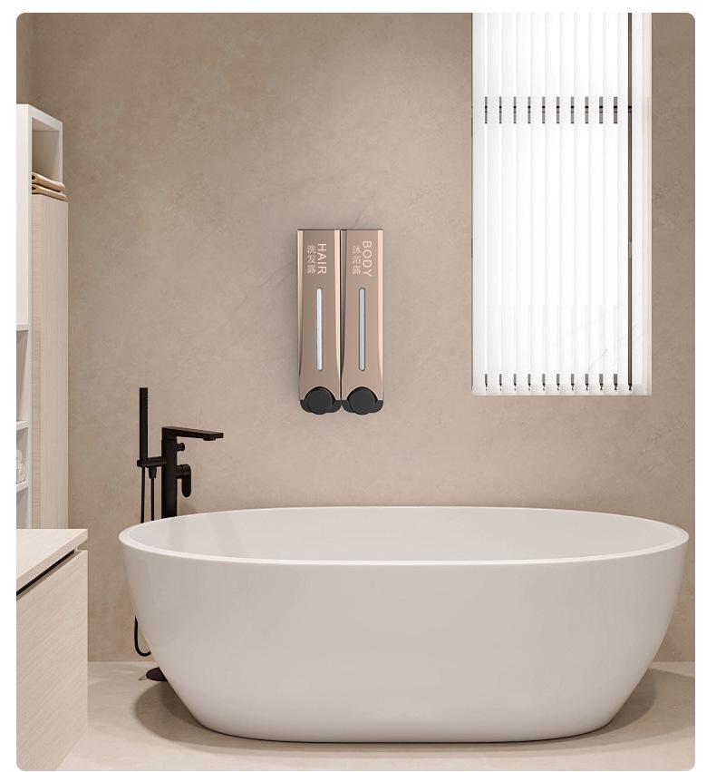 Distributeur de savon et de désinfectant mural magnétique pour salles de bain