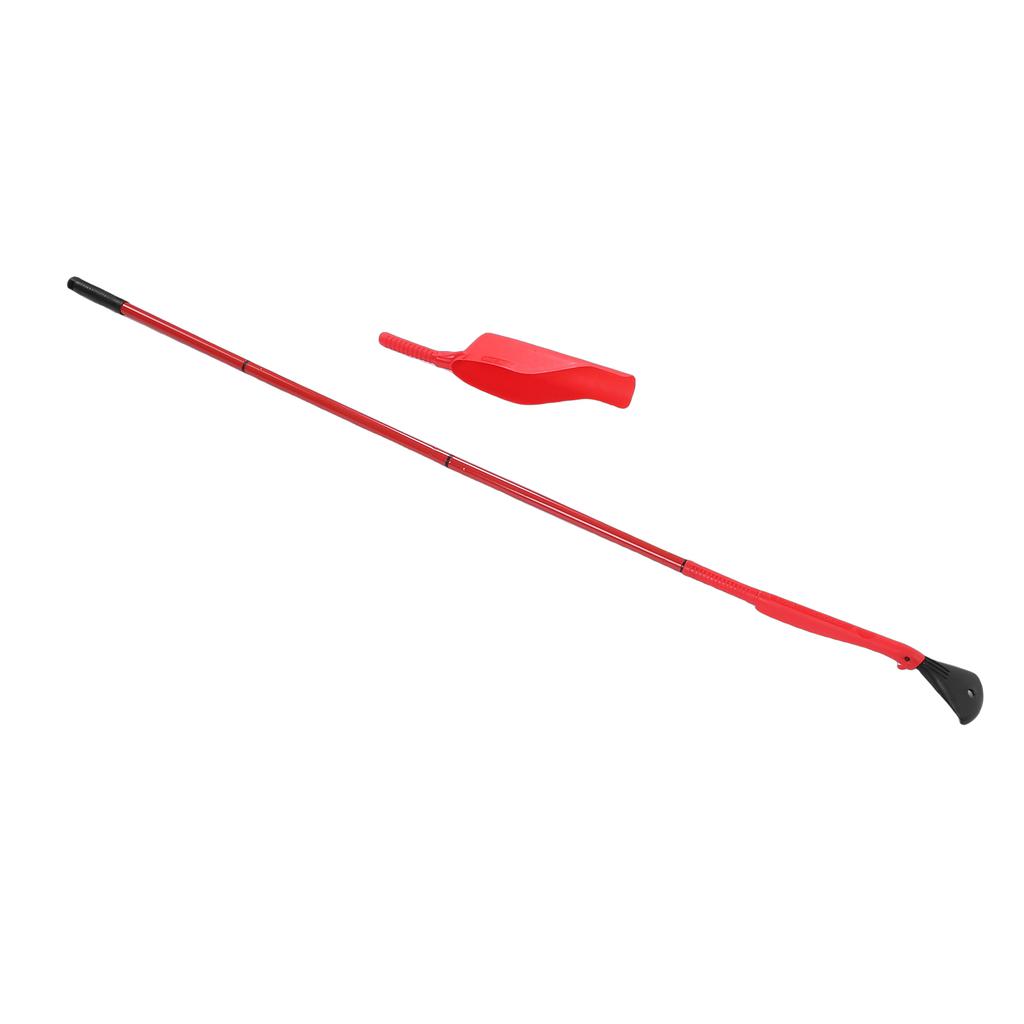 Gutter Cleaning Tools From The Ground, Gutter Cleaning Kit with Extension Pole, Lightweight     Gutter Cleaner Brush, Leaf Scoop and Rake for