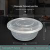 Large Disposable Plastic Food Container with High Lid