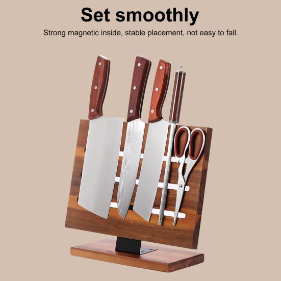 Držák řezaček na dřevo pro pult Magnetický stojan na řezačky na vidličky Nůžky Nůžky stojan Polička Efektivní organizér kuchyňského nářadí