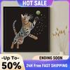 Cat Special Shaped DIY Partial Drill Diamonds Dots Gem Art Kits for Adults Home Decor Diamonds Paintings Gem Art 11.81x11.81in