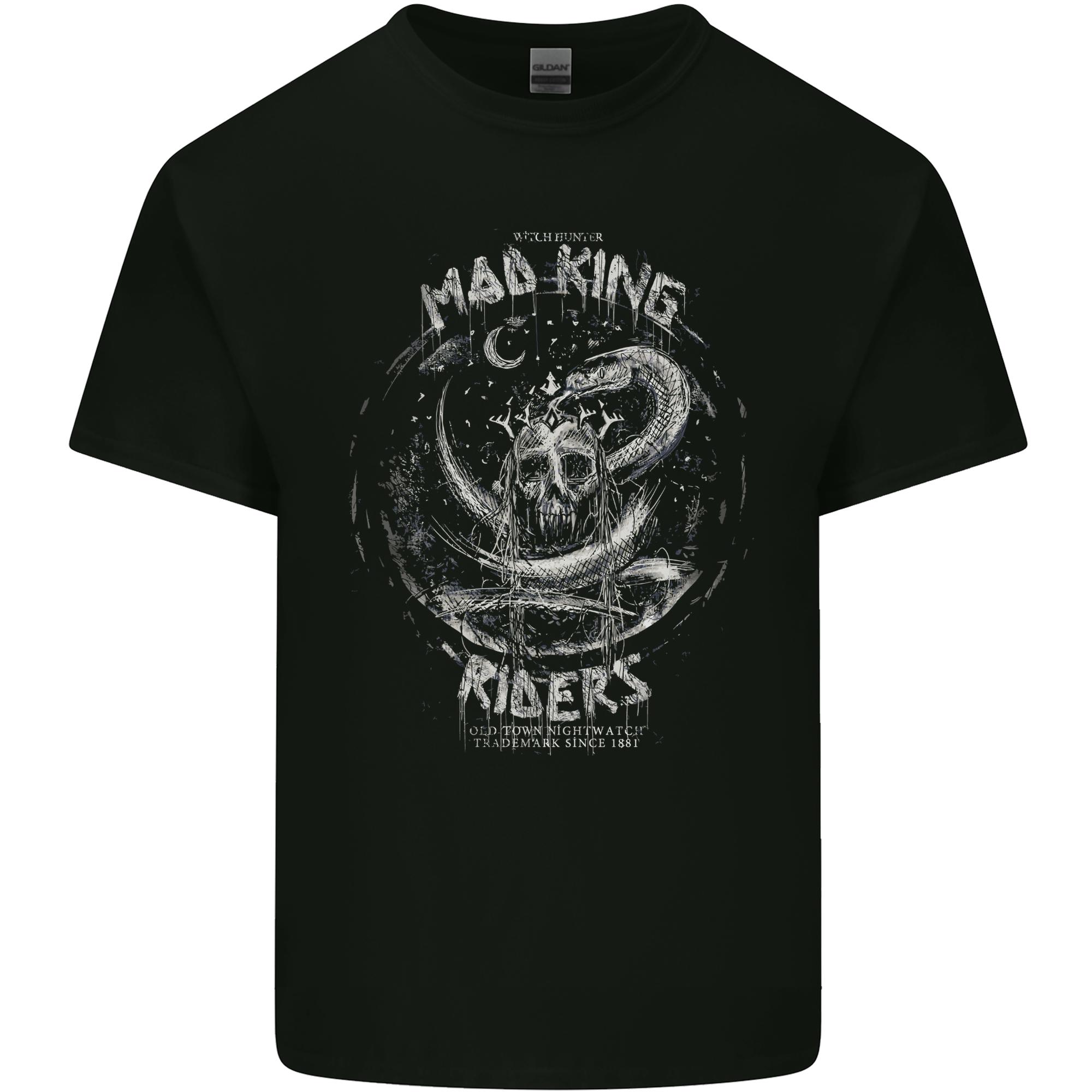 Mad King Riders Motorcycle Biker Motorbike Unisexs Light Cotton TShirt S