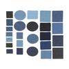 25PCS No Sew Cloth Patches Denim Iron On Patches Decoration Set Sewing Patches  Home Use