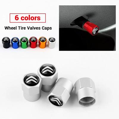 4pcs Car Wheel Tire Metal Valve Cover Defender Decorative For C1 C2 C3 C4 C5 C6 C8 C4L DS3 DS4 DS5LS DS6 Accessories