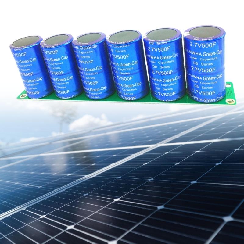 Superkondensator 2,7V500F Wysokoprądowy Ultrakondensator Płytka Zabezpieczeń do Samochodowego Prostownika