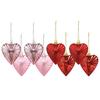 8Pieces Colorful Heart Ornaments For Valentine's Day Hanging Decoration for Home Wall Decorations