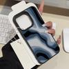 Abstract Blue Wave Pattern Phone Case Suitable for iPhone 17 16 15 14 13 12 11 Pro/Max/Plus Anti Drop and Shockproof Back Cover