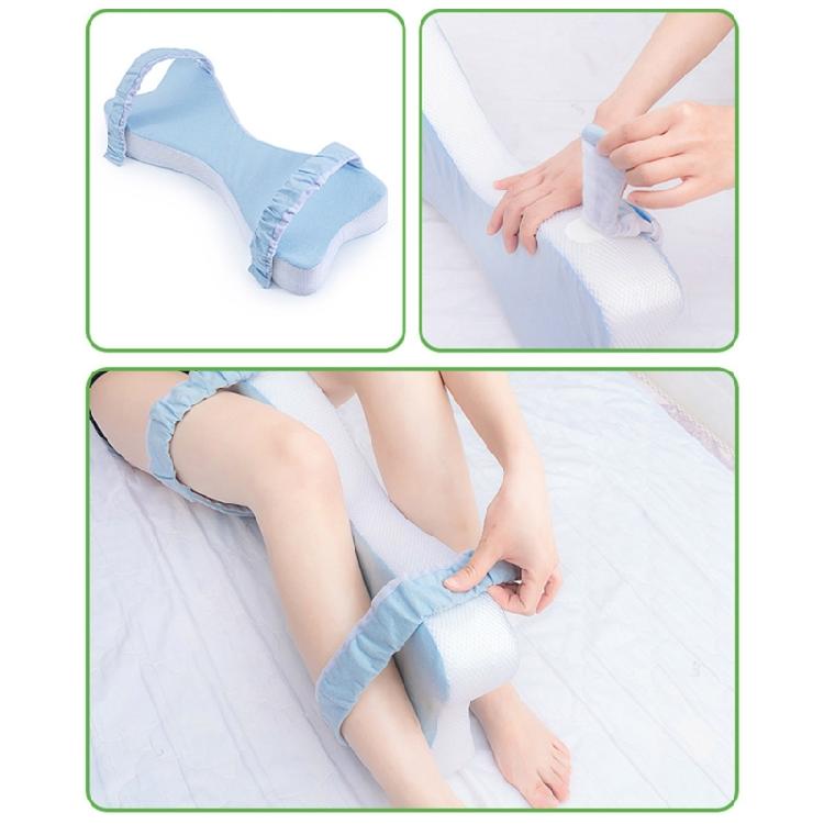 Ergonomic Leg Spacer Pillow For Side Sleepers Pressure Relief Memory Foam Removable Washable Cover