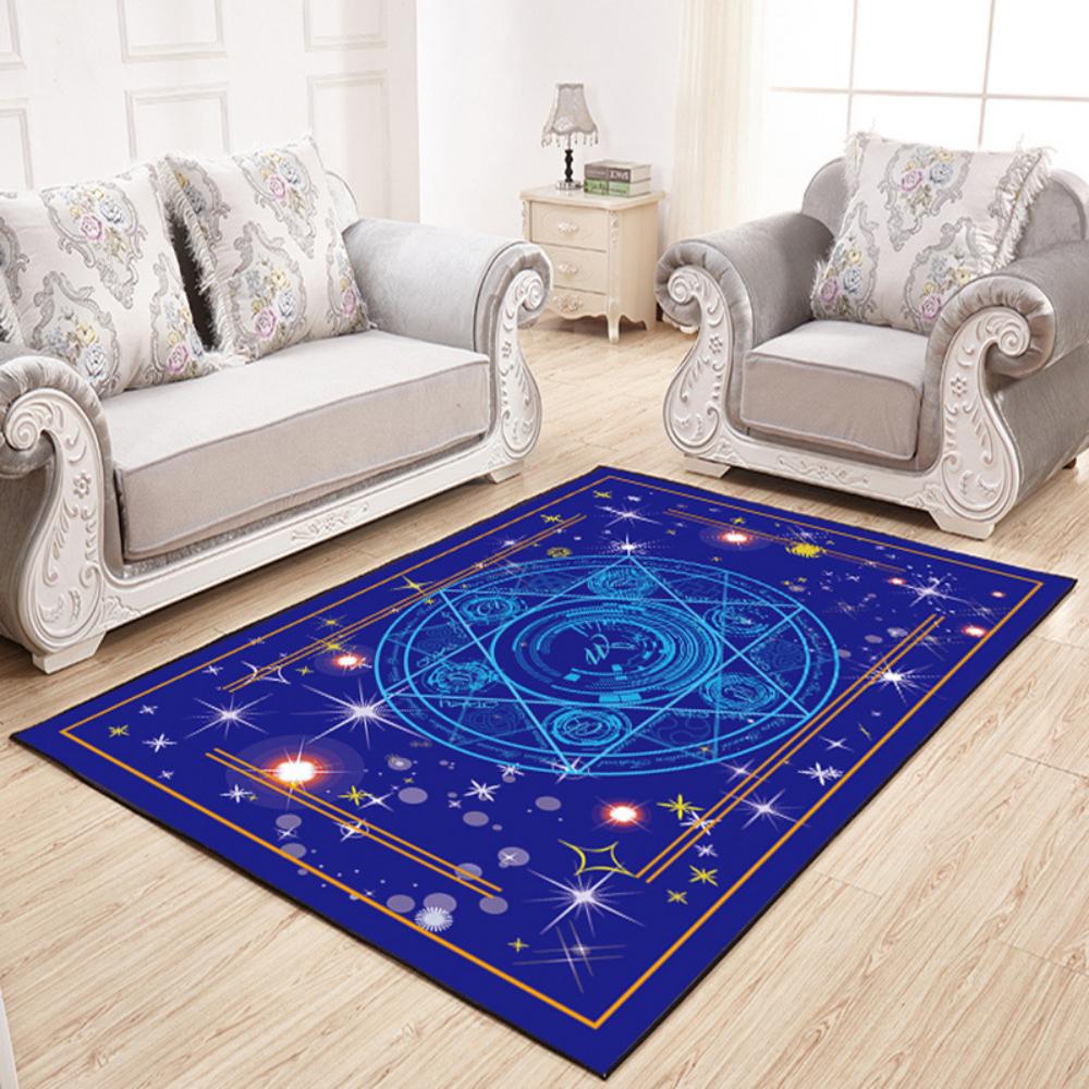 Cartoon Magic Card Carpet Rug for Living Room and Bedroom Decor Girl's Room Bedside Area   Soft Floor Mat Coffee Table Rug