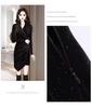 Golden Velvet Slim Fit Little Black Dress - Elegant Petite Short Skirt (2025)