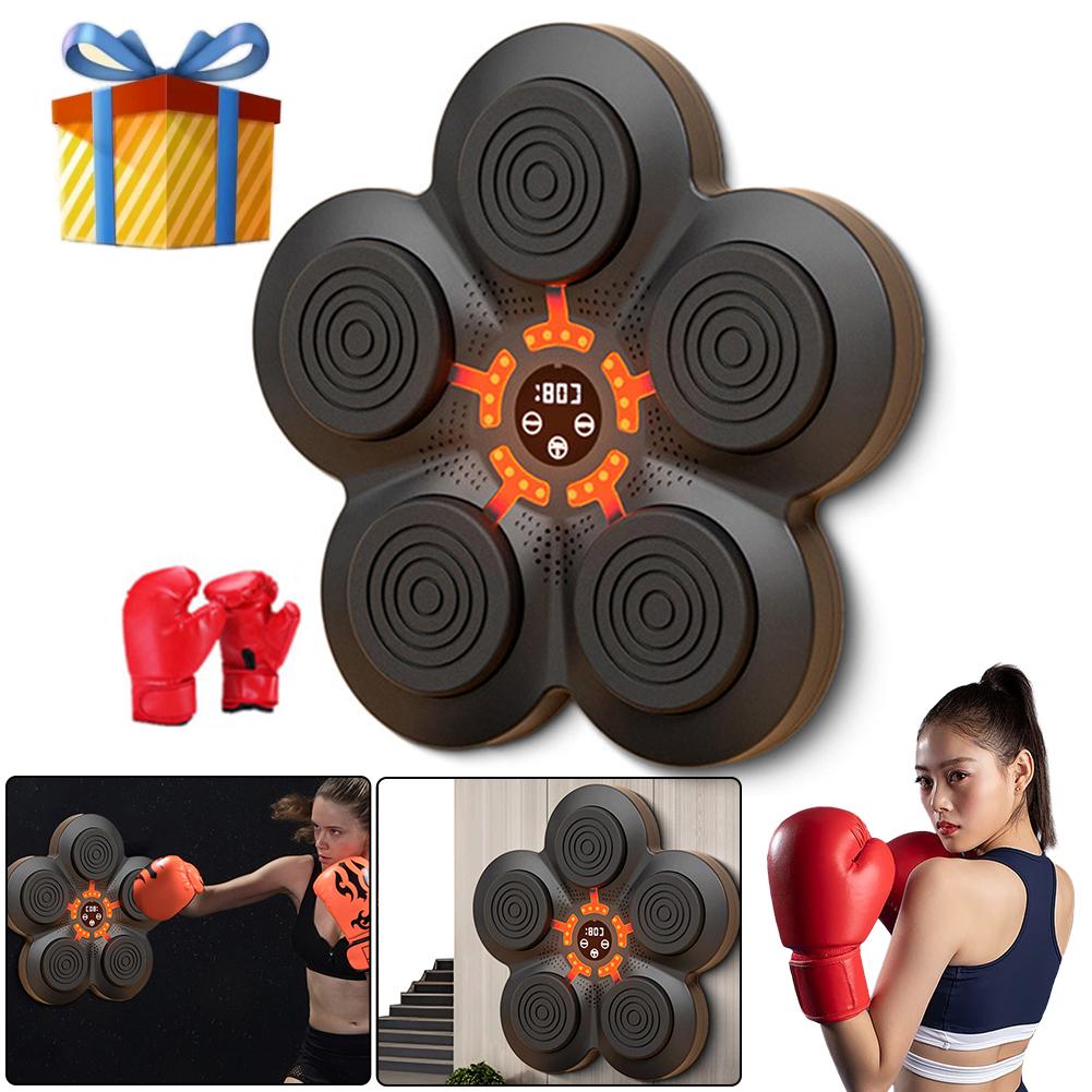 Mașină de box muzical compatibil Bluetooth Echipament de box țintă de perete țintă inteligentă de antrenament pentru copii adulți exerciții