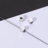 Stainless Steel Square/Round Beads for DIY Jewelry - Large Hole Spacer Beads & Pendant Accessories