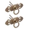 2 Sets BatShaped Handle Copper Antique Decorative Drawer Door Handle Knob for Shoe Cabinet