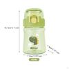 Portable Water Bottle Cartoon 400ml Modern Compact Drinkware with Adjustable Strap for Running