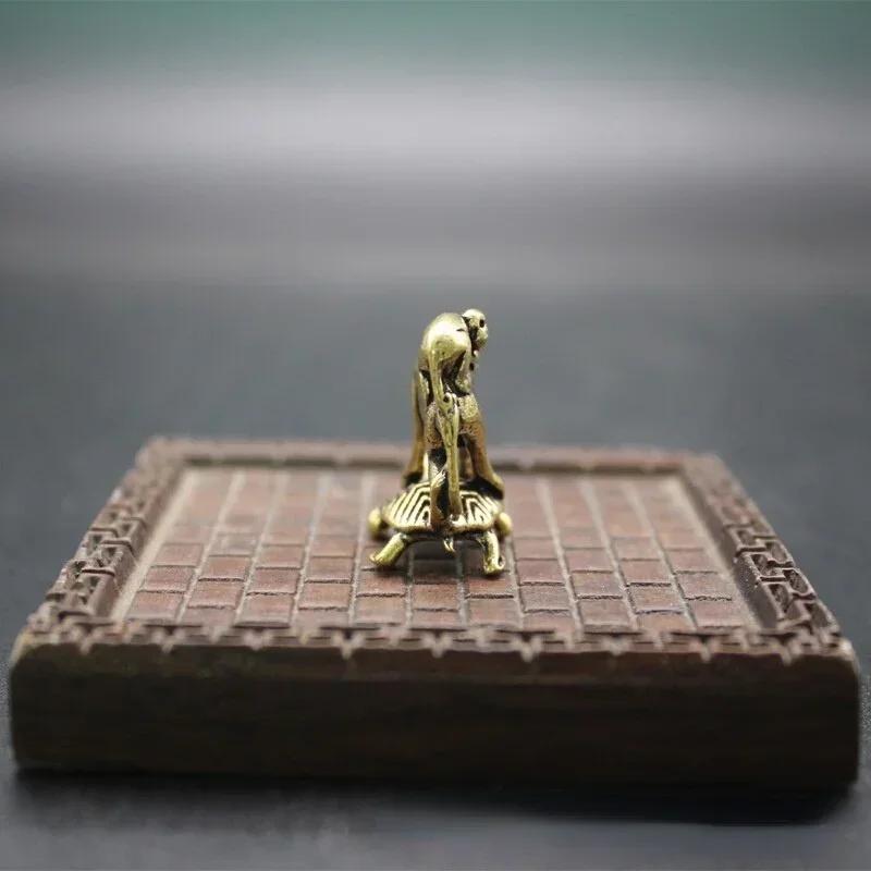 Domácí dekorace Mosazná soška Šťastná opice Řemeslné ozdoby Generační stolní dekorace Kreativní dárky Doplňky do obývacího pokoje Zahrada