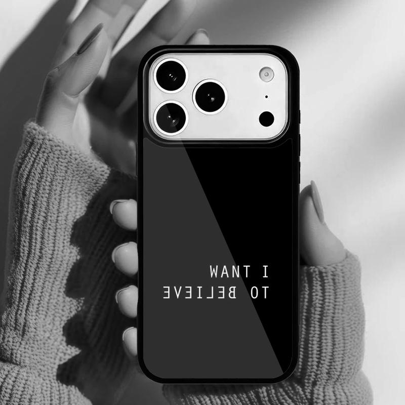 Best The X Files I want to Believe Phone Case for iPhone 17 16 15 14 13 Pro Max Back Cover for 12 11 Pro Coque