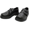 Dr. Martens Chaussures en cuir pour enfants à tige basse, minimalistes, confortables, polyvalentes, antidérapantes, durables, noires, Chaussures pour enfants 22268001
