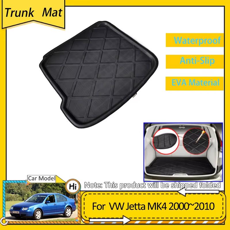 Car Trunk Mat For Volkswagen VW Jetta Bora City Clásico A4 1J MK4 2000~2010 Cargo Boot Pad Protective EVA Waterproof Carpet