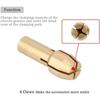 7Pcs/set Drill Chucks Adapter 0.5mm-3.2mm Mini Drill Chucks For Dremel Chuck Adapter Micro Collet Brass For Power Rotary Tool