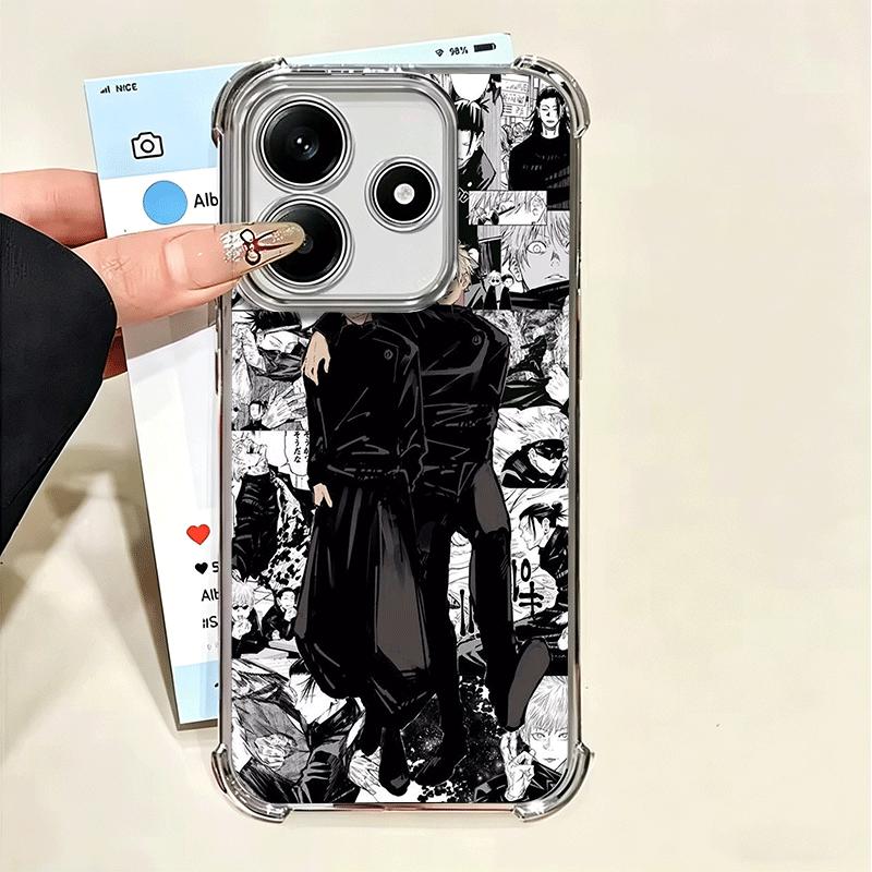 

Аниме Гэто Сугуру JUJUSU Мягкий чехол для телефона для Xiaomi Poco X7 X8 Pro Max X6 X5 X3 F8 Ultra F7 M8 M7 M5S Redmi 15C 15A 15 14C 13C 1 Xiaomi Poco X7 Pro