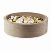 Dry Pool 110X30 Velvet Soft Dark Beige With Balls 400 Pcs: White, Light Pink, Beige, Old Gold