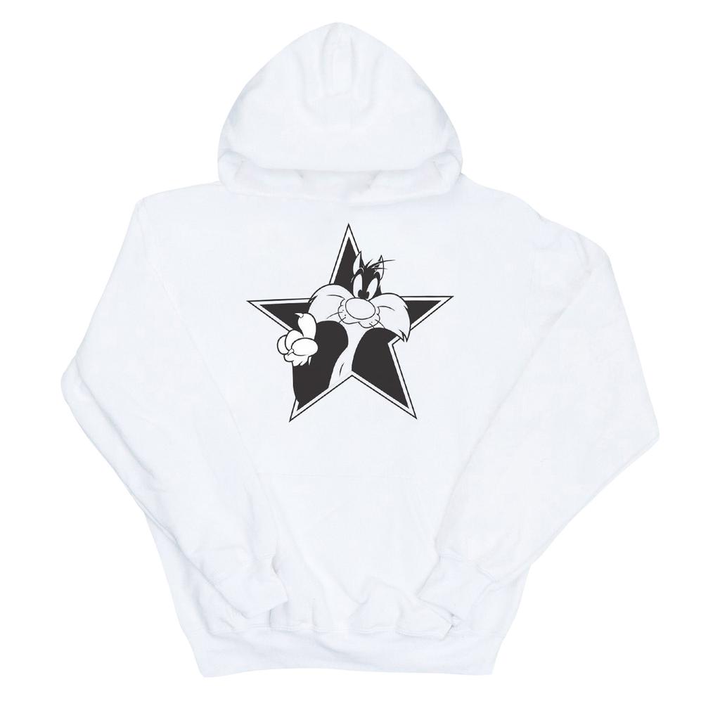 Looney Tunes Boys Sylvester Mono Star Hoodie