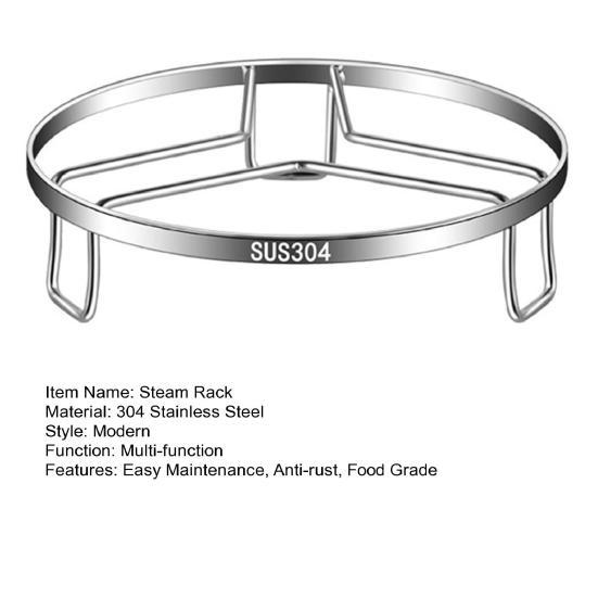 Steam Rack 304 Stainless Steel Steamer Rack Stackable Design Vegetables Dumplings Seafood Meat Versatile Cooking Rack