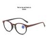 New Fashion Round Frame Blue Light Blocking Reading Glasses for Older Adults - High Definition for Men and Women