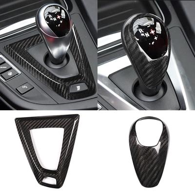 For BMW F80 F82 F87 M3 M4 M2 M5 F83 F85 X5M F86 X6M F13 Real Carbon Fiber Car Gear Shift Knob Cap Cover Sticker Panel Trim