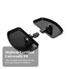Wide Adjustable Front Motorcycle Footboard Aluminum with