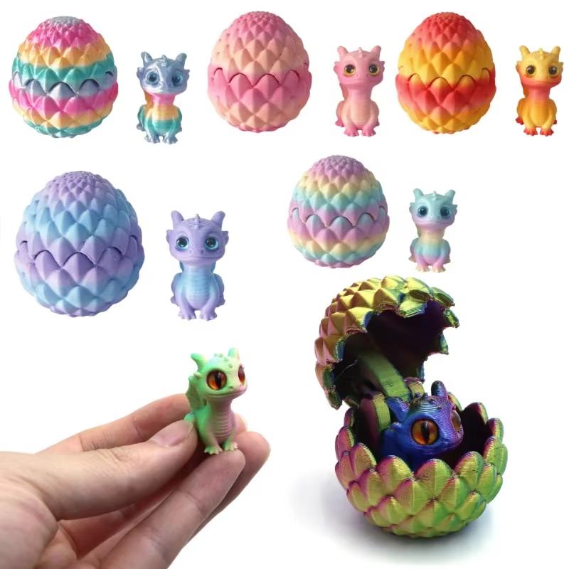 High-Quality 3D High-Quality Printed Fantasy creature High-Quality Egg High-Quality Hatchling High-Quality Decor High-Quality Multicolor