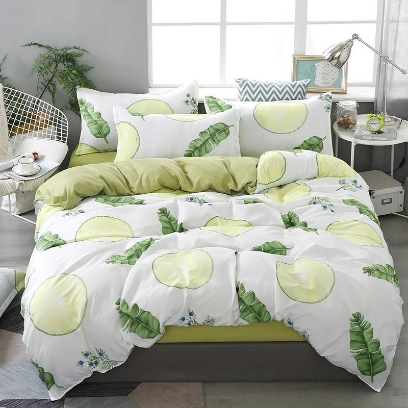 Cartoon Duck Duvet Cover Twin Queen Size, Cute Farmhouse Livestock Yellow Duck Bedding Set for Kids Boy Bedroom Decor 3/4pcs Set