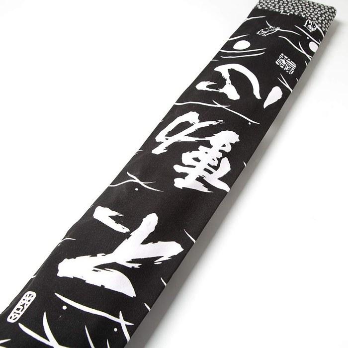 [Ikenkashi] Kendo Shinai Bag with Shoulder Strap, 3-Piece, Fudo Shin, Owl, Black/Red