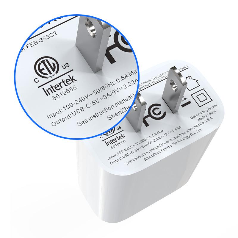 ETL Certified 20W Fast Charger for Samsung S24 Ultra with Type-C Compatibility