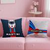 classic beverage brand Martini Cushion Cover Soft & Easy-Wash Pillow Case – Versatile for Couch, Bed, Travel and Office