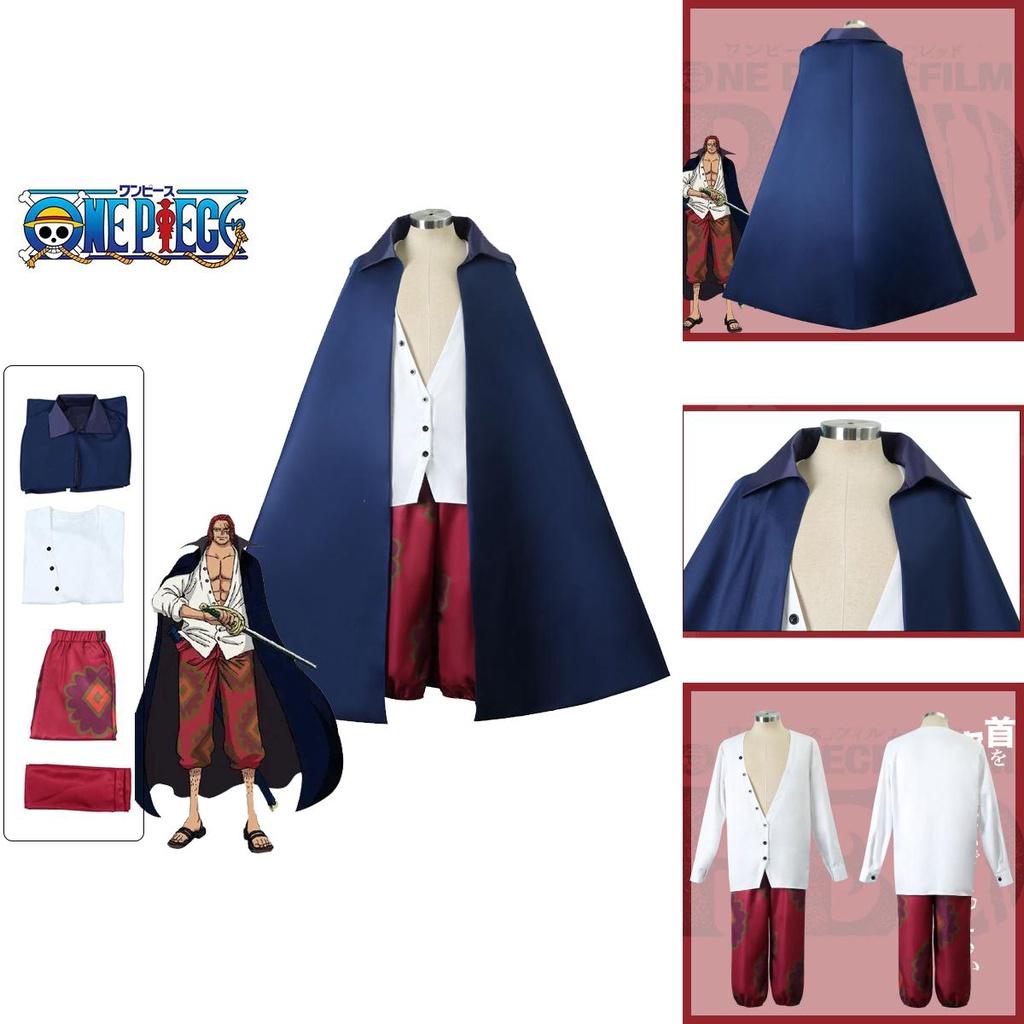 Role Play Outfit For Kids Adult One Piece Shanks Cosplay Costume Cloak