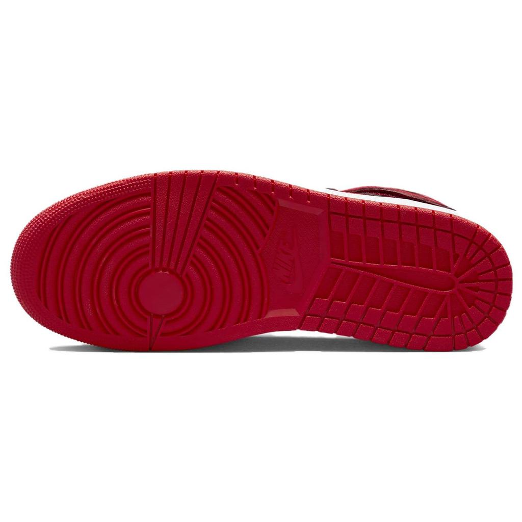 Air Jordan 1 High FlyEase Bred Men Sneakers Black White Fire-Red CQ3835-060