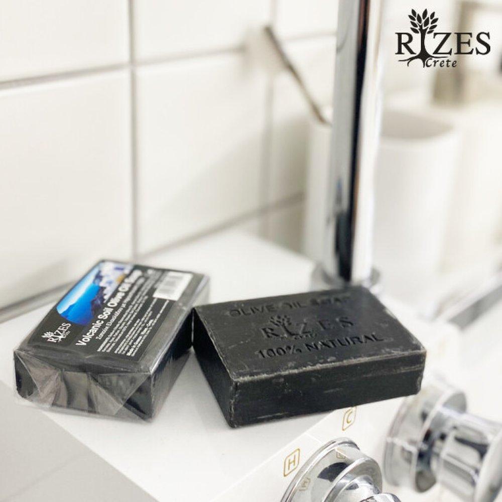 Greece imported Rizes volcanic soil olive soap face wash natural moisturizing soap using 100% Greek olive oil 100g