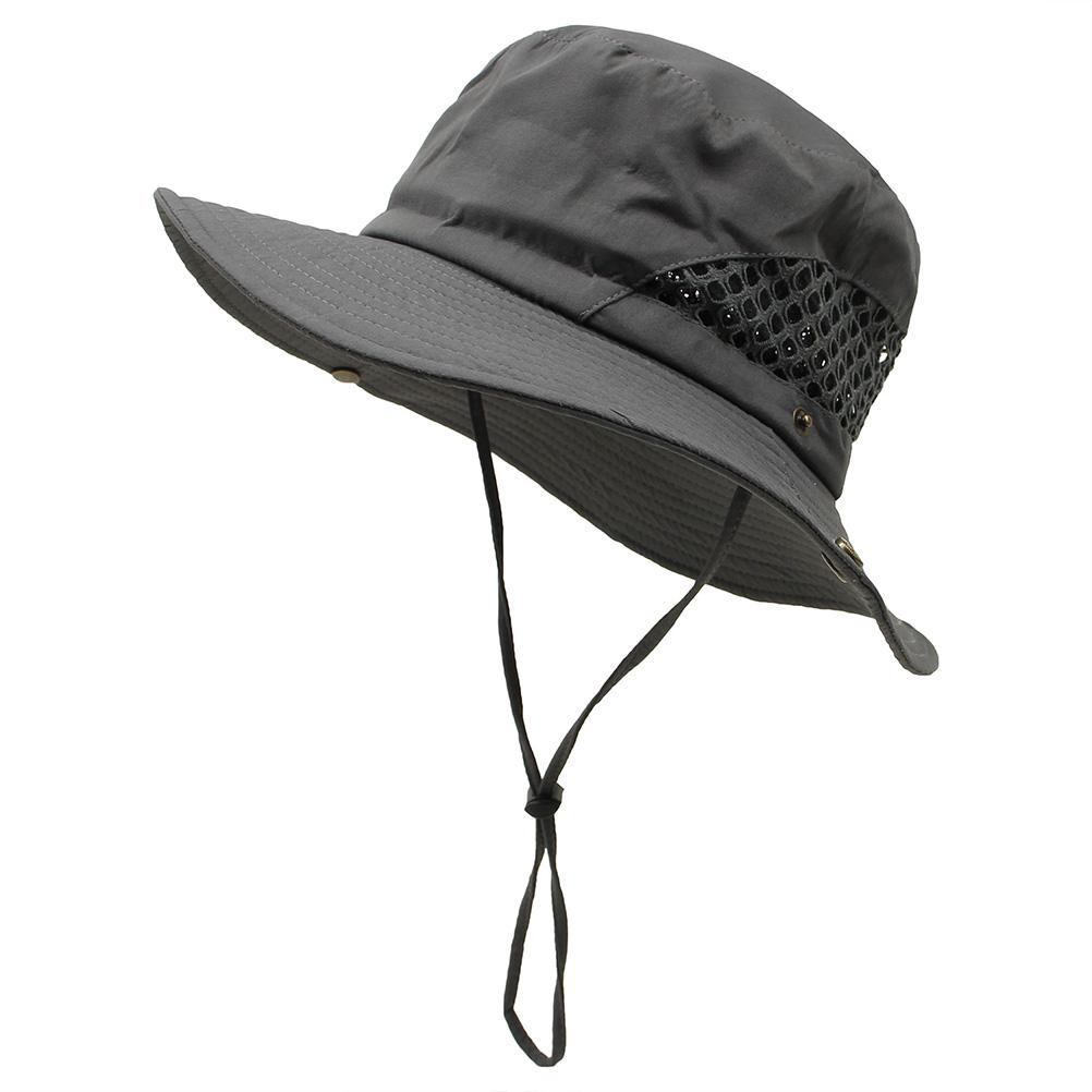 Fischerhut für Damen Herren Breitkrempiger Sonnenhut Outdoor Angel-Wanderhut