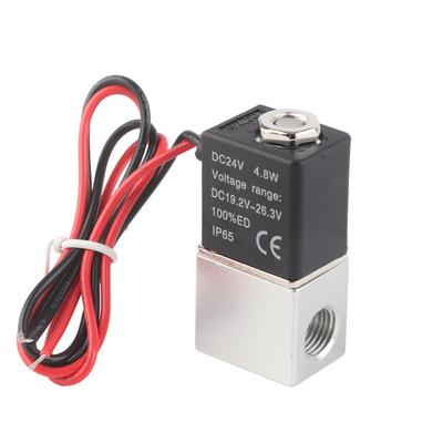 24V DC Rychle reagující elektrický solenoidový ventil 2 polohy 2 cesty Vzduch Voda Olej G1 4