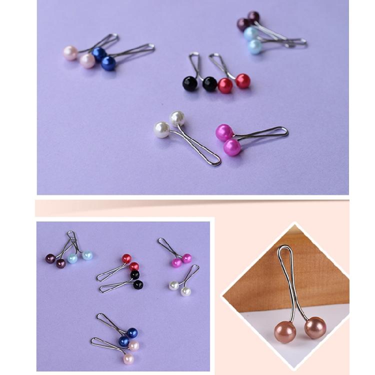 12pcs/ Set Muslim Scarf Fixed Pins Scarf Hijab Clips Pearl Stylish Pin
