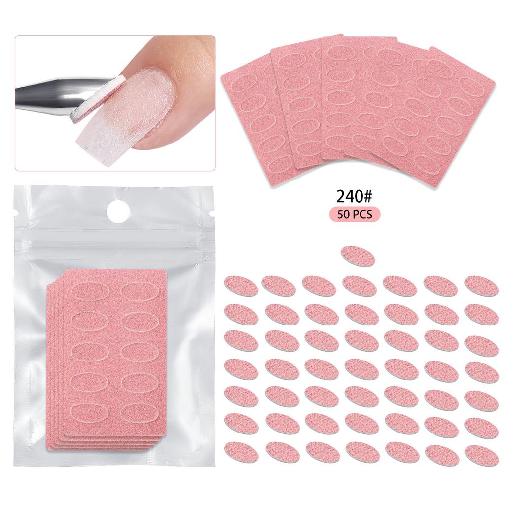 5/10Sheet Nail Cuticle Pusher Self-adhesive Sand 100#180#240# Flake File Trimming Nails Pre Polishing Sandpaper Set ManicureTool