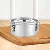 Fruit Lunch Box Food Storage Container Sturdy Space Saving Outdoor Picnic Round Bowl for Kids