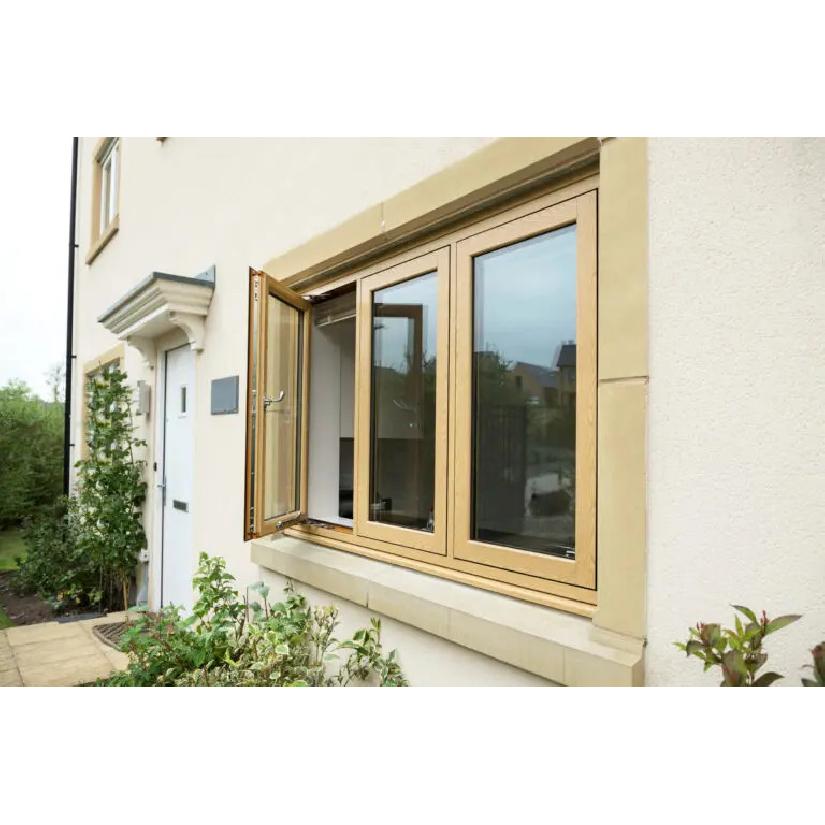 American Style Residential Window Thermal Break Double Glazed Tilt and Turn Window Aluminum Casement Windows Building Materials