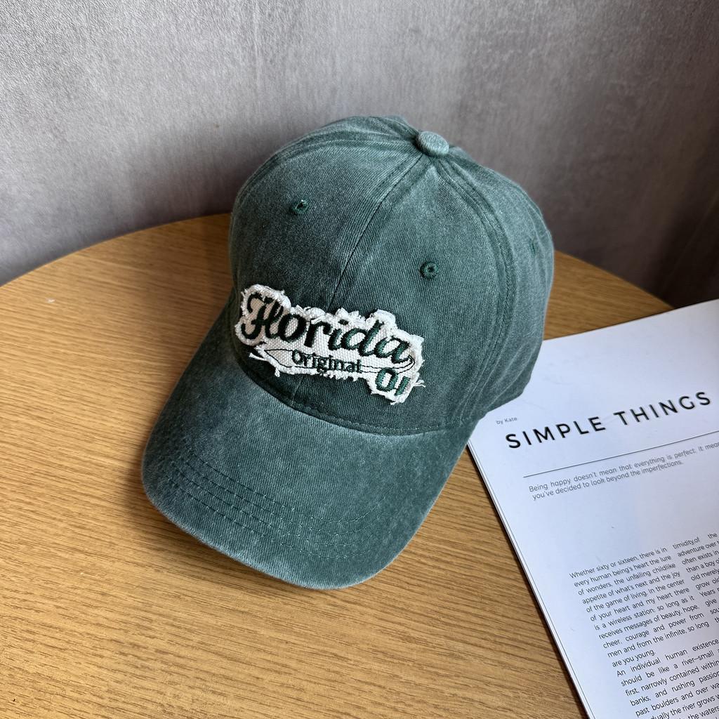 Vintage Retro Baseball Cap For Women Men With Embroidery Adjustable Sun Hat For Summer Casual Fashion