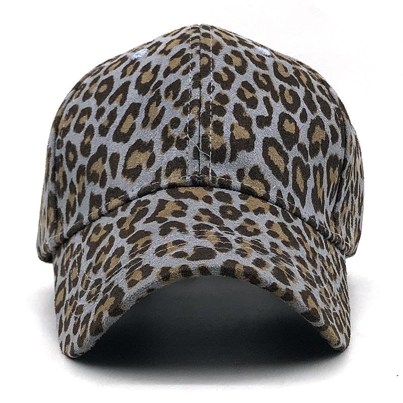 Suede Baseball Cap Women's Casual Versatile Leopard Print Cap Summer Outdoor Visor Fishing Sun Protection