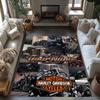 Harley-davidson Motorcycles Personalized Name Area Rug Perfect for Outdoor Bedrooms Foyer Living Rooms Anti-slip Rug Anime Office Decor